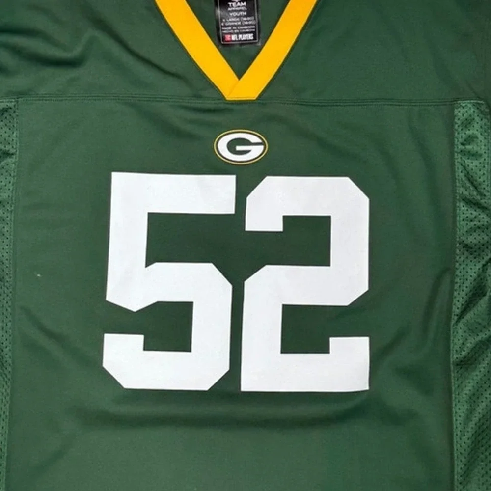 Green Bay Packers Clay Matthews NFL Jersey Youth XL 18/20 Green 52 Football